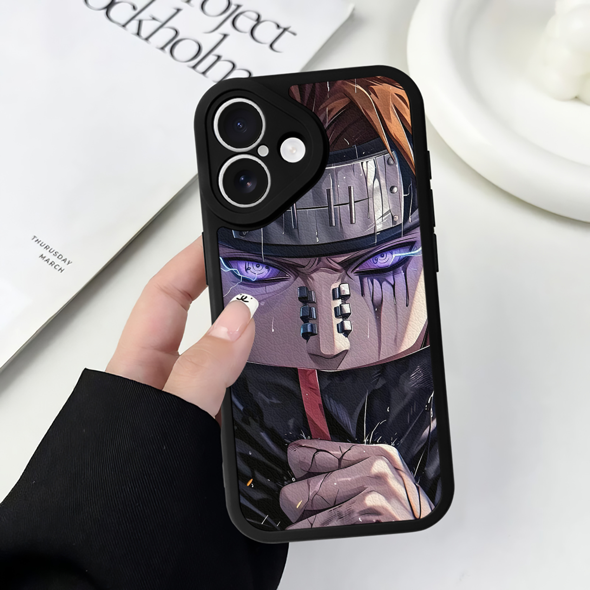 （画像用） NARUTO -ナルト- NARUTO -ナルト- 疾風伝 【iPhone 16シリーズ対応】シリコンスマホケース（レザー調） 材質：シリコン